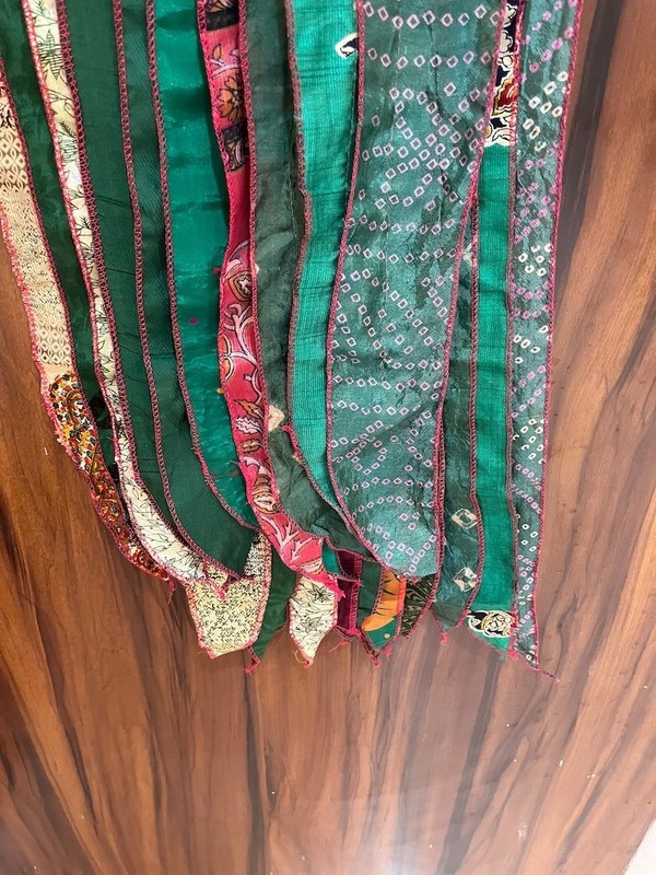 Vintage Silk Sari Saree Recycled Scarves Stoles Patchwork scarf Wholesale Lot 10 gallery
