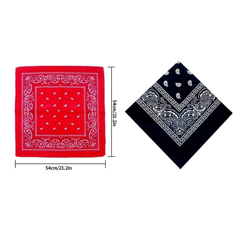 USA Seller 100% Cotton Paisley Bandanas 22"X22" Scarf Head Neck Bandannas gallery
