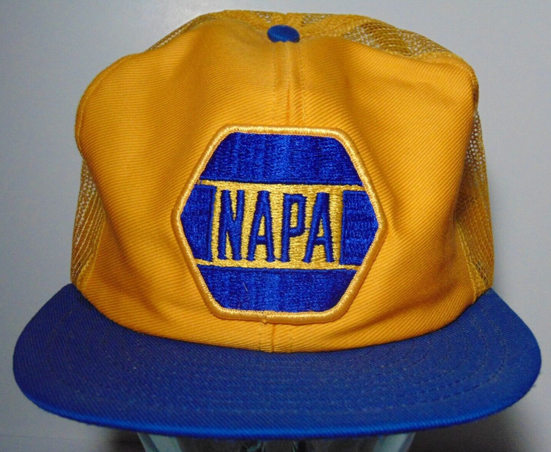 NOS NEW 1980s VINTAGE NAPA PATCH SNAPBACK TRUCKER HAT CAP Louisville Mfg Co USA