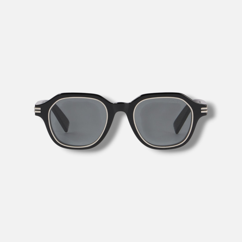 Ermenegildo Zegna EZ0250M Men’s Black Square Sunglasses 49-22-145