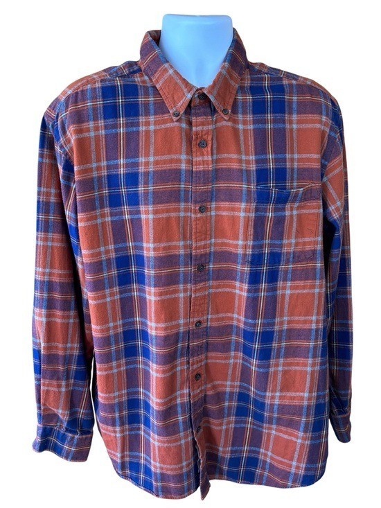 St. John’s Bay flannel shirt, size XL, fall, festival, plaid, gorpcore, camping