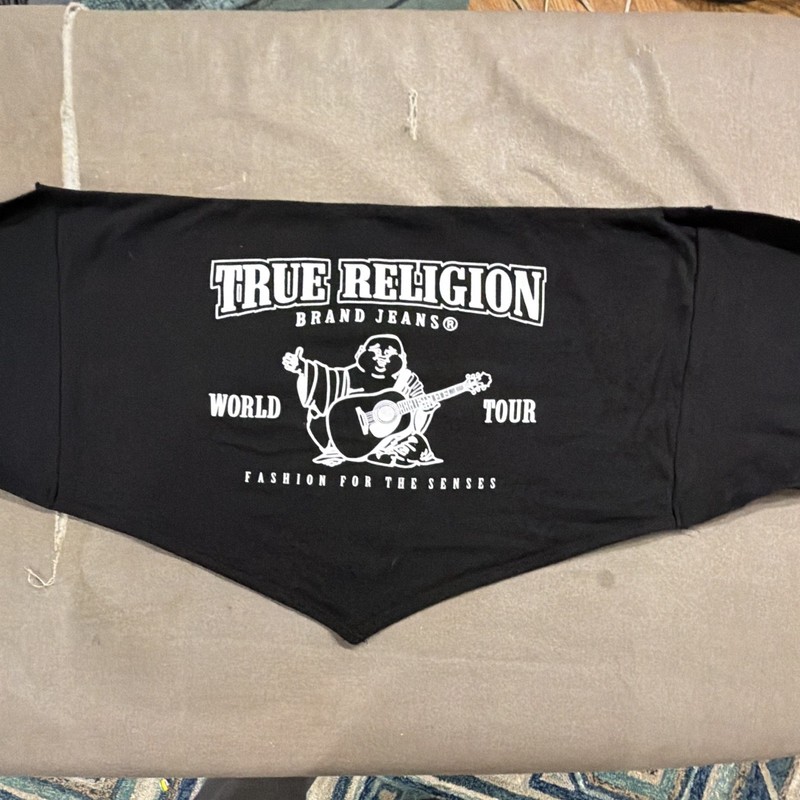 True Religion Jet Black Bandana Top Stretch Womens S 207740 perfect for summer gallery