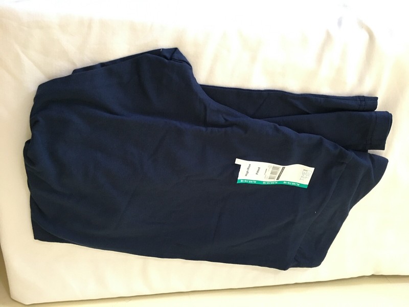 Time and Tru High Rise Ankle Leggings Women Navy cotton many sizes