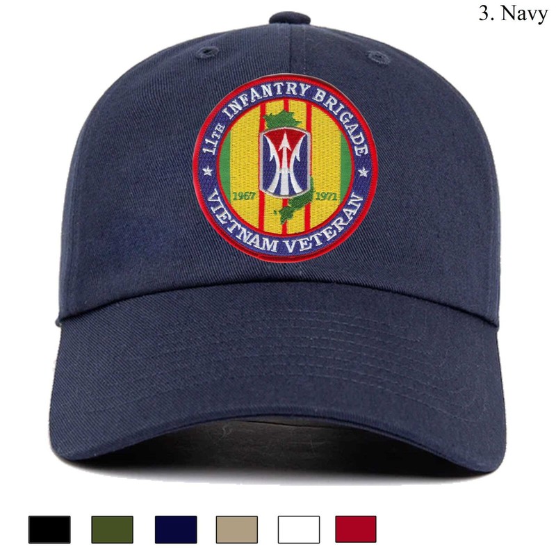 Embroidered Hat 11th Infantry Brigade Vietnam Veteran, Veteran Cap, Gift Idea gallery