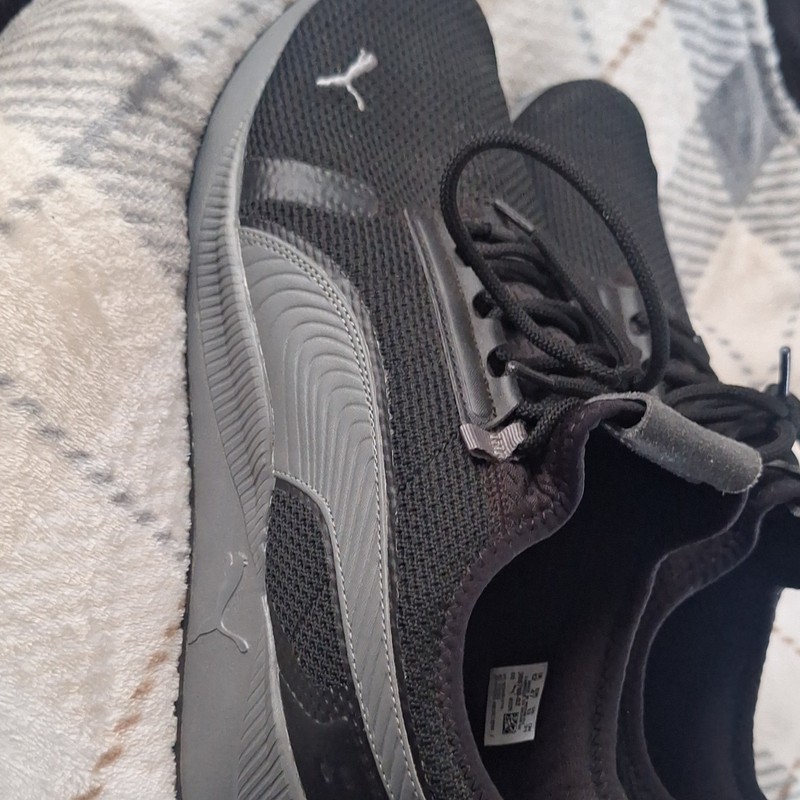 PUMA SoftFoam+ Lace-Up Low Top Athletic Sneaker Black/Gray 380725-02 gallery