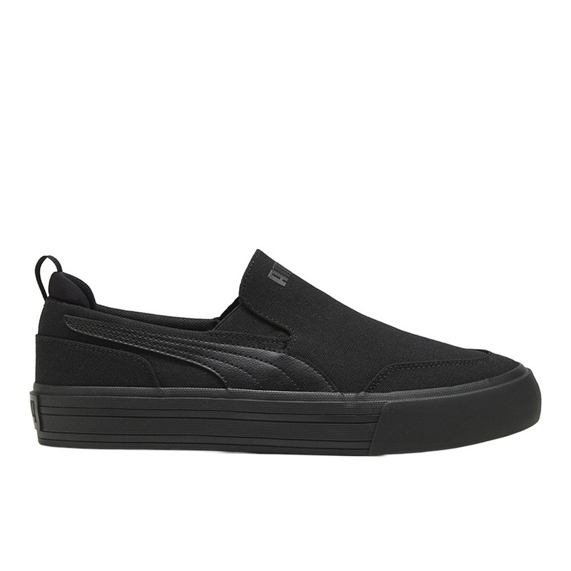 PUMA Court Classic Vulcanized Slip On Mens Black Sneakers Casual Shoes 40021607