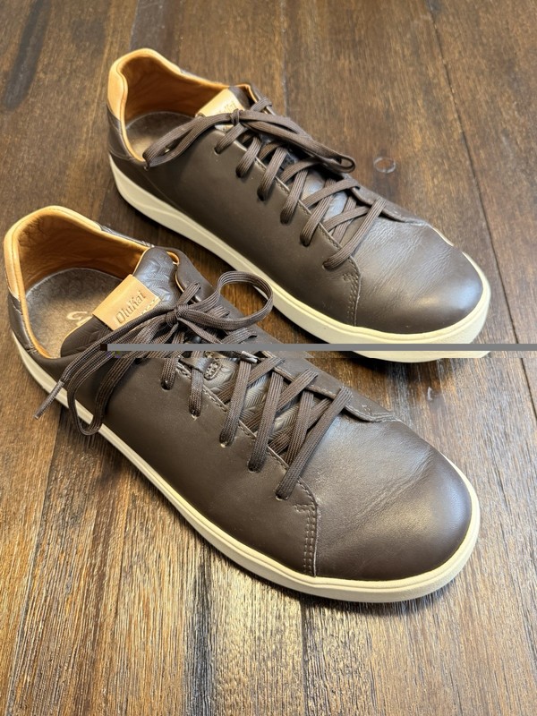 Olukai Lae’ Ahi Li “Ili Shoes Dark Java – Mens Size 12 (Style 10455-4848)