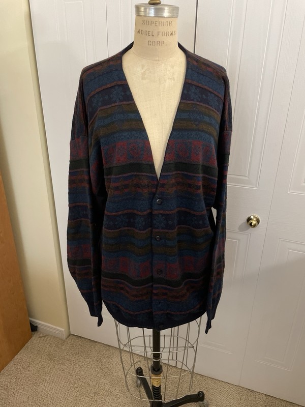 christopher Rand XL Men Cardigan Wool Mix