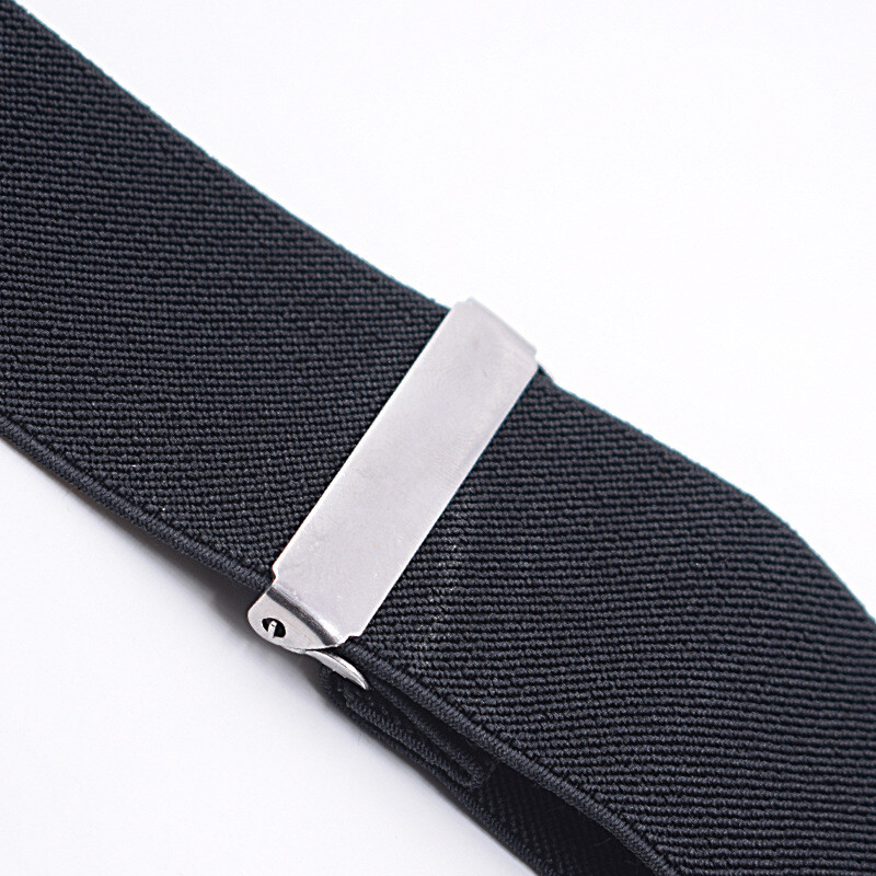 TechTongda Adjustable Mens Braces Suspenders Black 50mm X High Elastic Material gallery