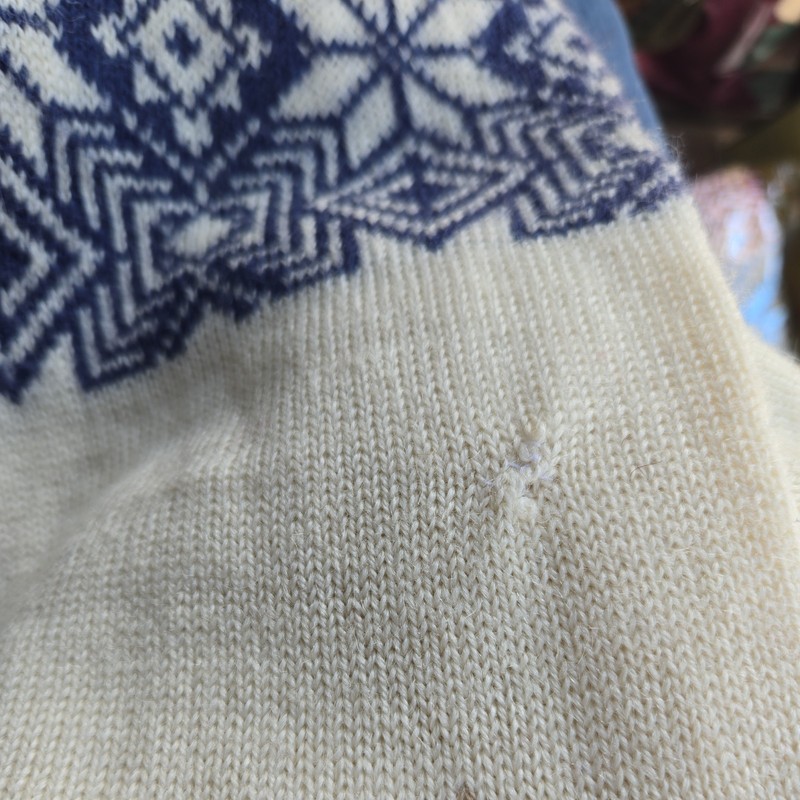 Skjaeveland Nordic Ivory, Royal Blue And Navy XL or XXL Sweater gallery