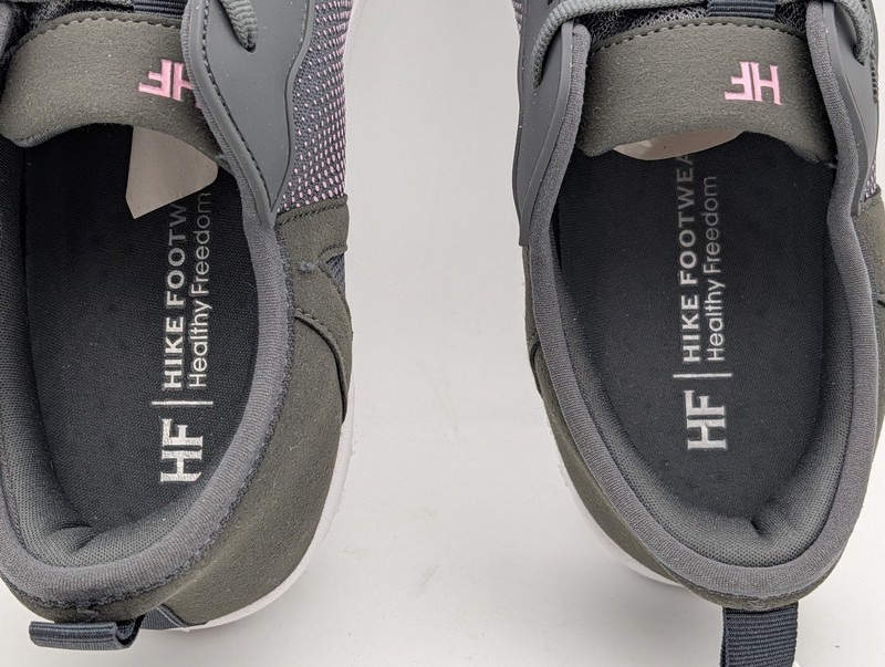 Hike Footwear Womens 10-10.5 Mens 8-8.5 Stride Walking Sneakers Grey Athletic gallery