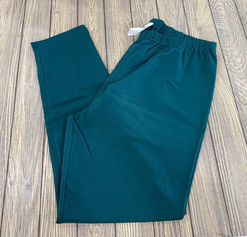 Anthony Richards Womens 2X Leggings Teal 95% Cotton 5% Spandex