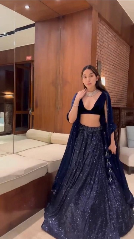 Presenting Latest Blue Tapeta Silk Lehenga Choli With Dupatta For Reception