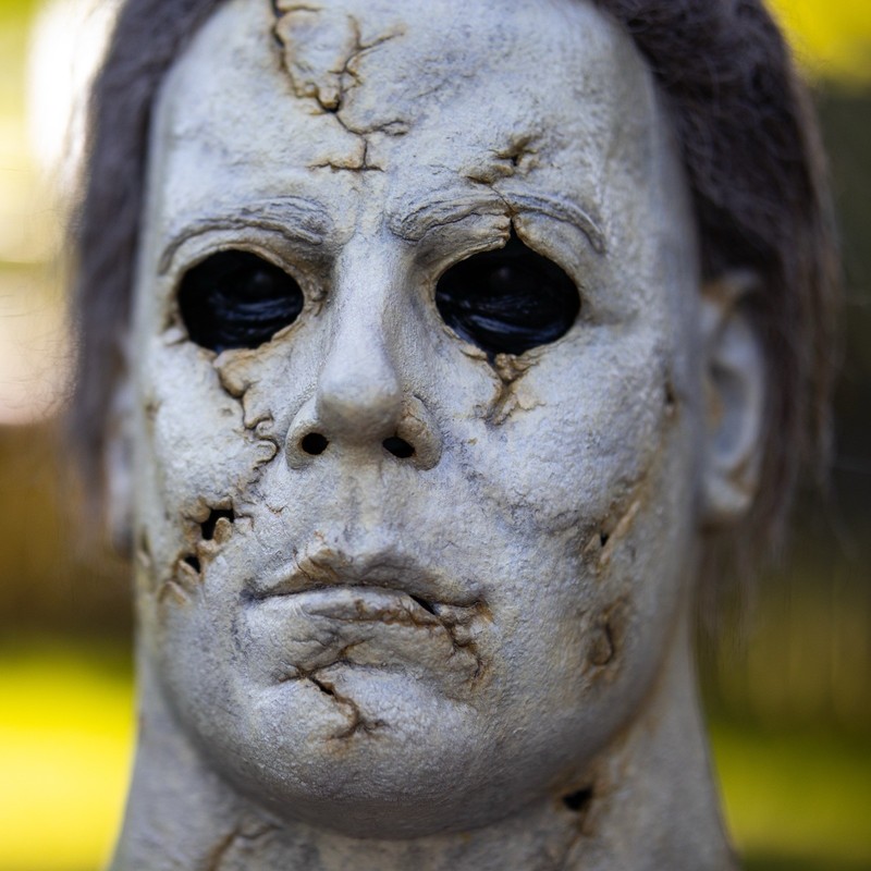 Dela Torre Gen 3 Buried Rob zombie Michael Myers mask with black inner shell