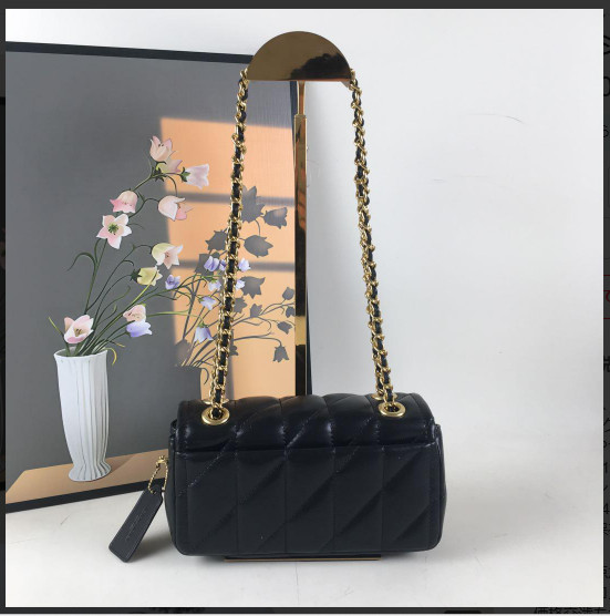COACH CP149 Tabby Shoulder Bag 20 Quilting Nappa Leather Black Gold Outlet NEW S gallery