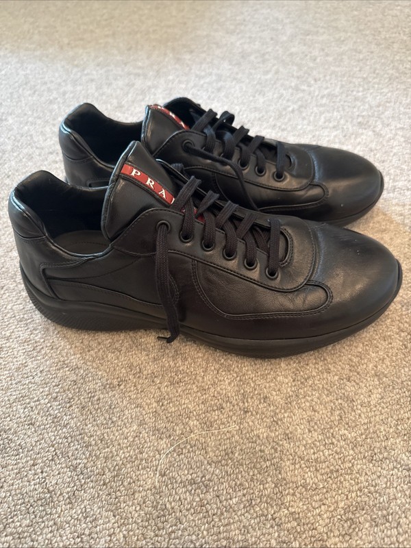 PRADA Men’s America’s Cup Napa Leather Sneaker