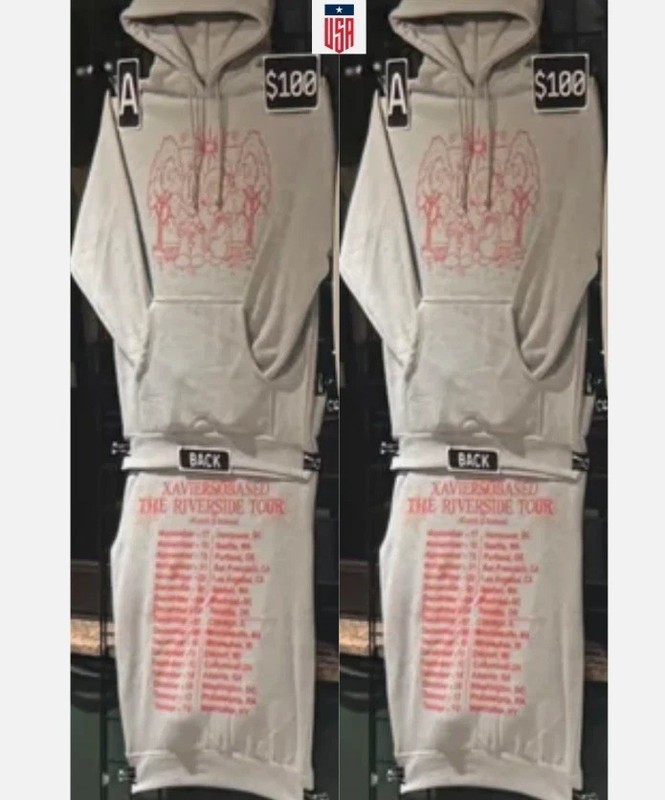 New!! Xaviersobased The Riverside Tour 2025 Merch Hoodie Remake Allsize