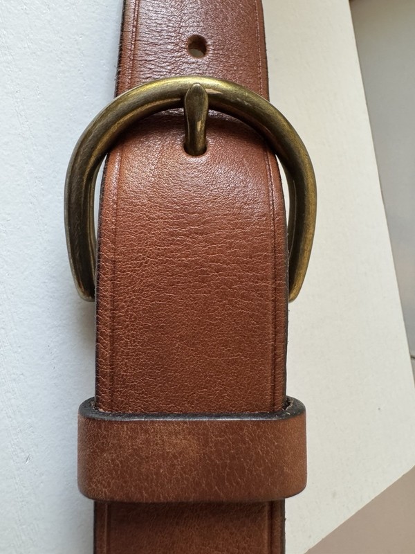 Madewell Women’s Brown Wide Adjustable Belt with Buckle, XS (29-32 in) gallery