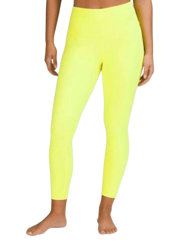 LULULEMON ATHLETICA Wunder Under Hi-Rise Tight 25′ In Highlight Yellow Size 2