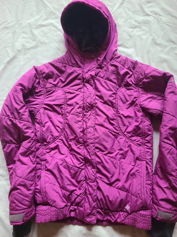 Columbia Titanium Girl’s 18/20 Purple Omni Heat Thin Puffer Jacket