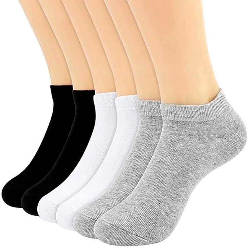 3-12 Pairs Mens Plain Solid Cotton Sports Ankle Athletic Socks Low Cut Size 8-12 gallery
