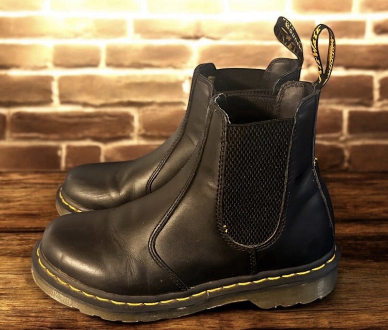 DR MARTENS 2976 Chelsea Stiefel Leder Schwarz England EU38 UK5 US7 Leather Boots