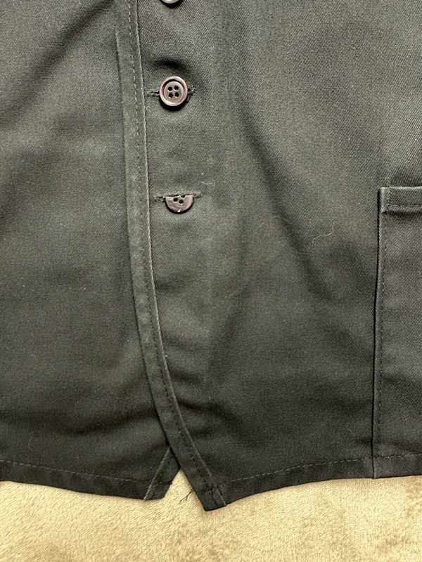 Weis Employee Staff Vest Cashier Checkout Button Up Unisex Black Large lot of 2 gallery