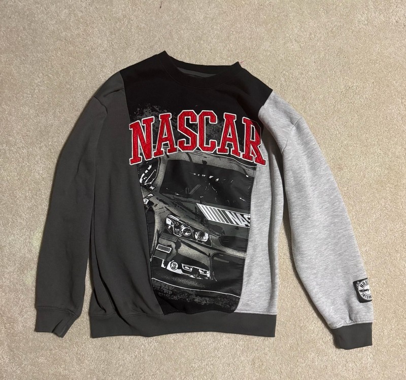 FREEZE NASCAR Colorblock Racing Graphics Crewneck Sweatshirt