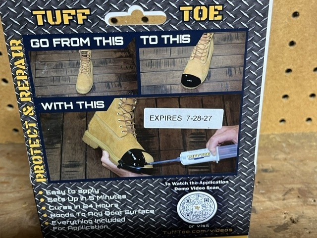 TUFF TOE Original Formula Work Boot Toe Guard Protection & Leather Repair Kit gallery