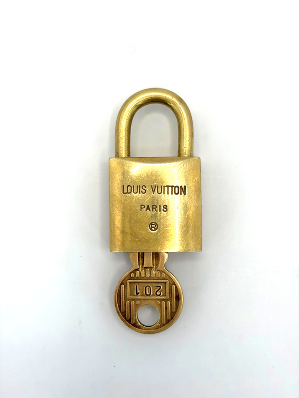 LOUIS VUITTON Rare Vintage Brass Lock & Key Set 200 Series – Free Shipping