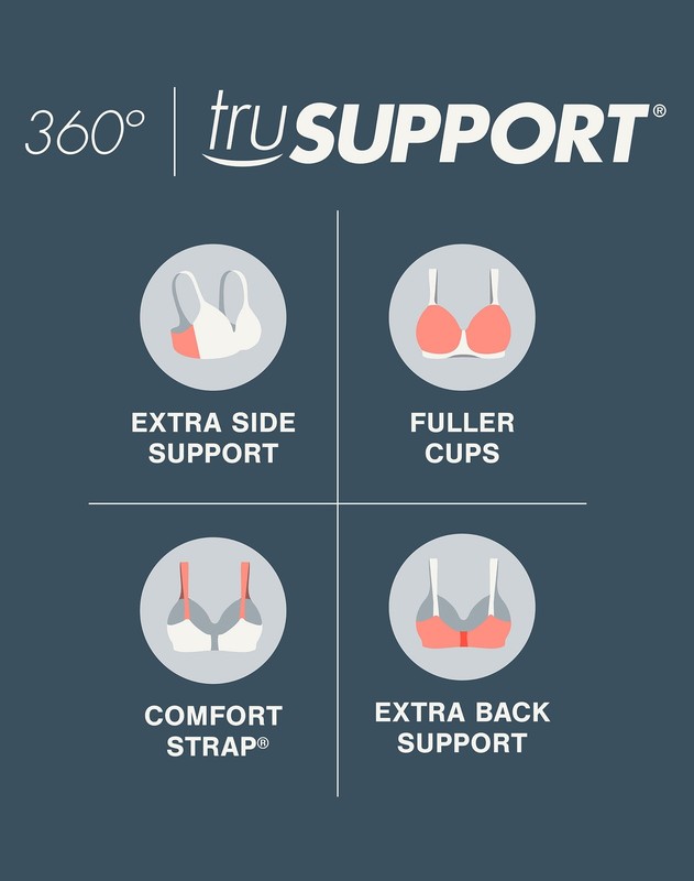 Playtex 18 Hour Easier On Front-Close Wirefree Bra Flex Back Women Comfort Strap gallery