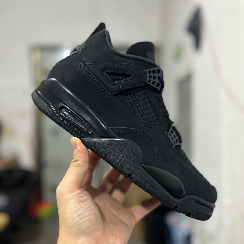 2025 Jordan 4 Retro “Black Cat”Men's Black Basketball Shoes Mid-Top gallery