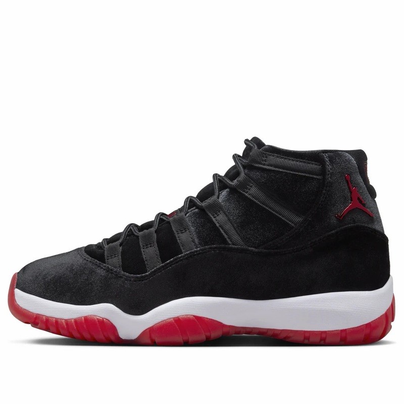 Men’s 8.5 Nike Air Jordan 11 Retro “Bred Velvet” Women’s Size 10 Right Shoe Only