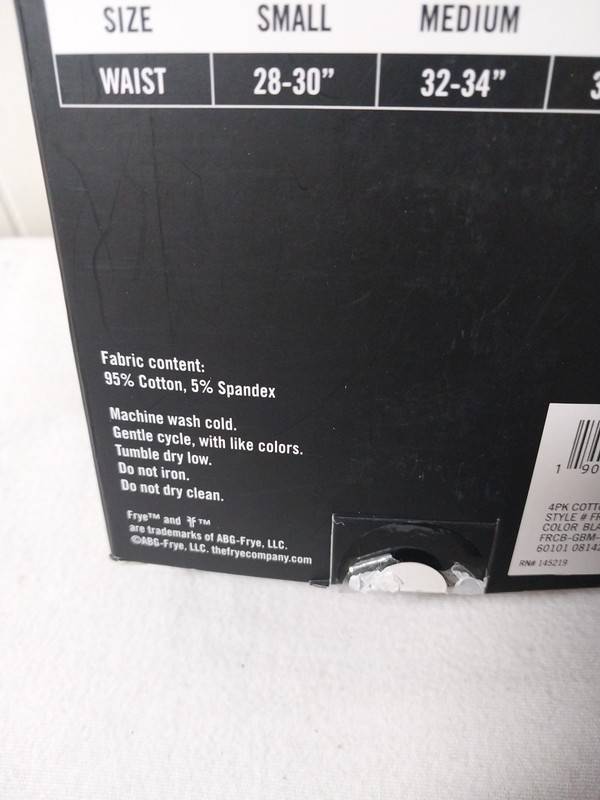 FRYE Boxer Briefs Large Mens 4 Pack Cotton Blend Ultrasoft Black Gray gallery