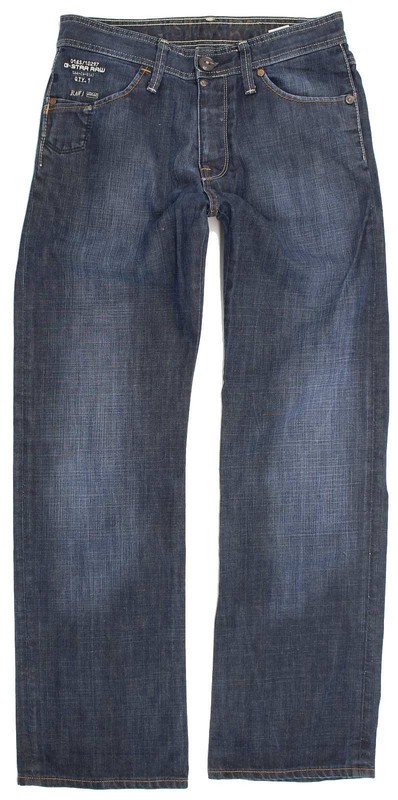 G-Star Locker Mens Blue Straight Jeans W30 L32 (31799) gallery