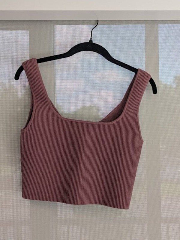 NWT Abound Reversible Rib Crop Sweater Tank