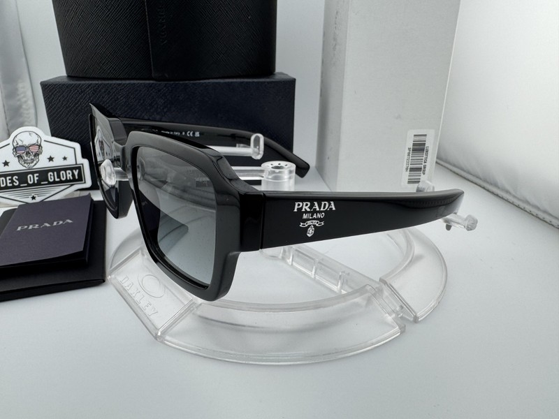 PRADA PR 02ZS 1AB06T BLACK GREY GRADIENT MEN'S SUNGLASSES 52MM AUTHENTIC $459 gallery