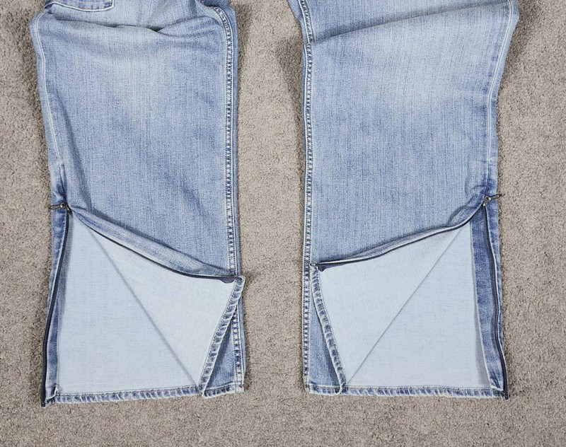 Men's Relaxed Straight Jeans 48X34 Goodfellow Blue Leg Zippers ONLY 1 POCKET gallery