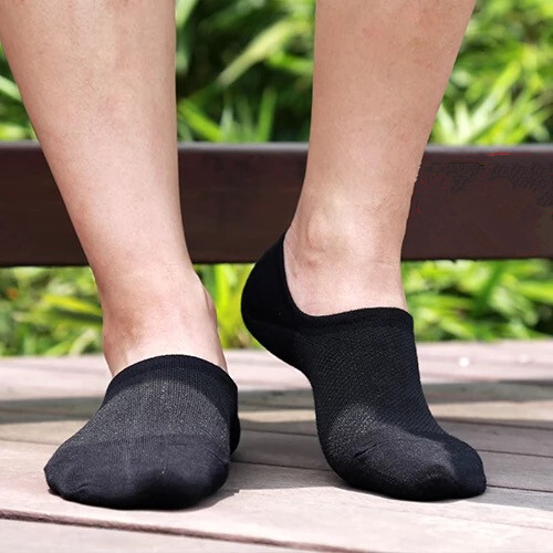 10Pack Men/Women Cotton Bamboo Socks No Show Ankle Low Cut Sport Nonslip Breathe gallery