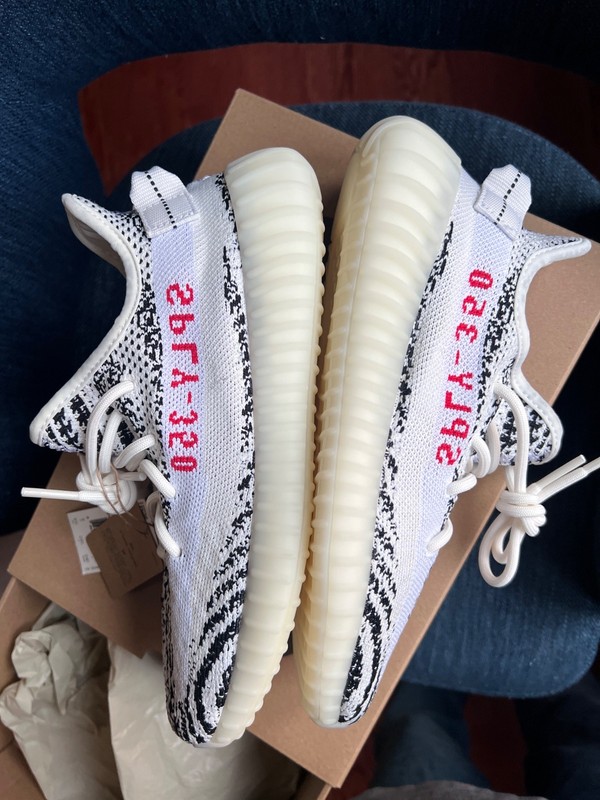 Size 6.5 - adidas Yeezy Boost 350 V2 Low Zebra Zebras, new with box, NWT gallery