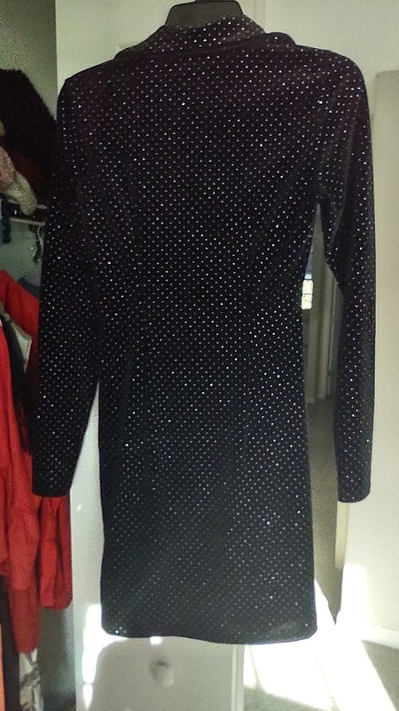 Catherine Malandrino Shirt Dress Petite XS Black Polka Dot Collared Button gallery