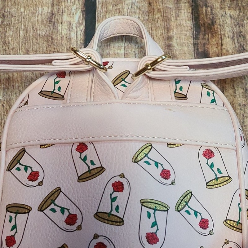 Rare OG Loungefly enchanted roses mini backpack vintage heart tag collectors gallery
