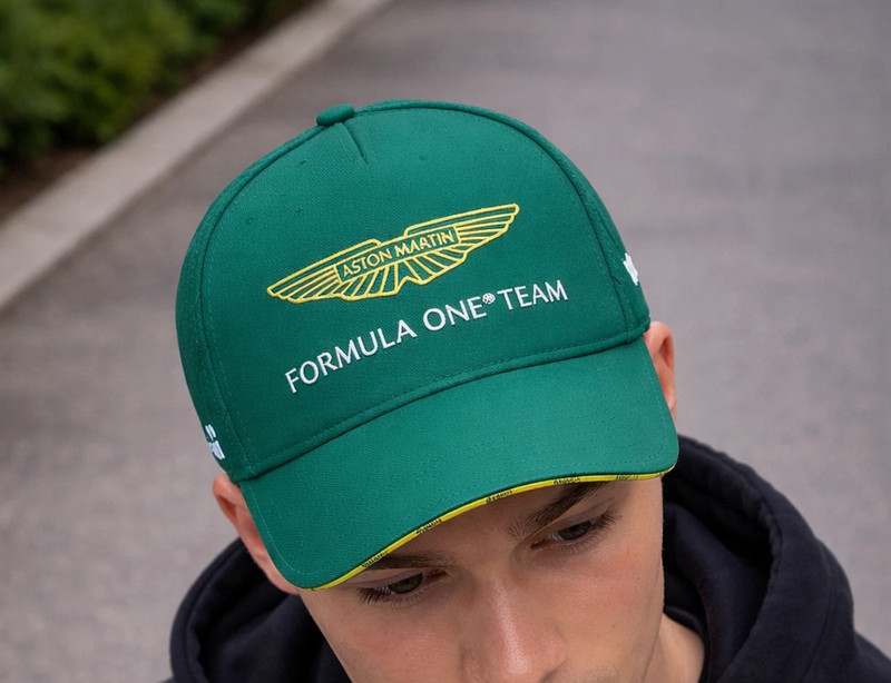 Aston Martin Formula One F1 Team Green Ball Cap Adjustable Aramco OSFM New
