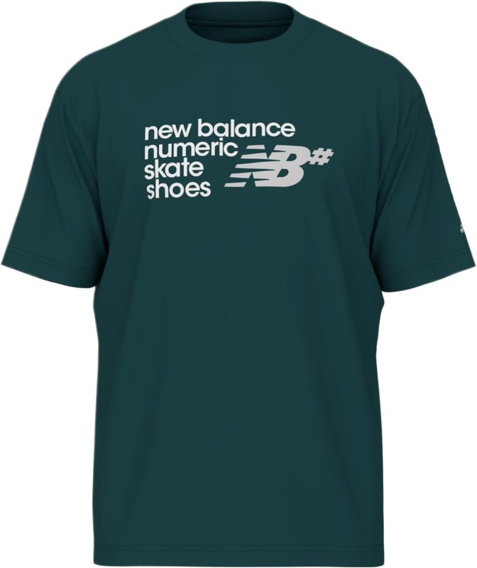 New Balance Numeric Stacked Graphic T-Shirt Men’s (MT53705AAV) (Medusa Green) Si