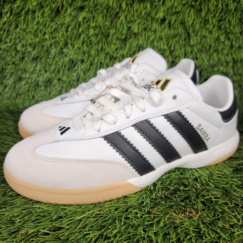Adidas Samba Millennium Mens White Black Gum Bottom Classic Sneaker Originals gallery