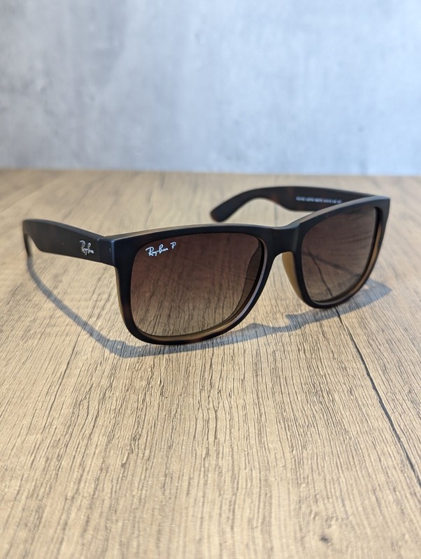 Ray-Ban Polarised Sunglasses JUSTIN MATTE HAVANA RB4165 865/T5 – 54mm