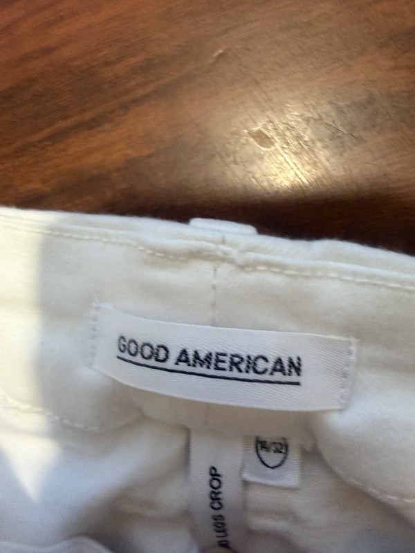 NWT GOOD AMERICAN Good LEGS White Sculpting Straight Leg Jeans Pants SZ 14/32 gallery