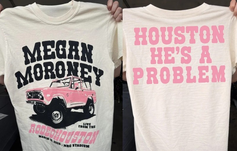 Megan Moroney 2026 Rodeohouston Nrg Stadium March 10 Natural T-Shirt S-5XL