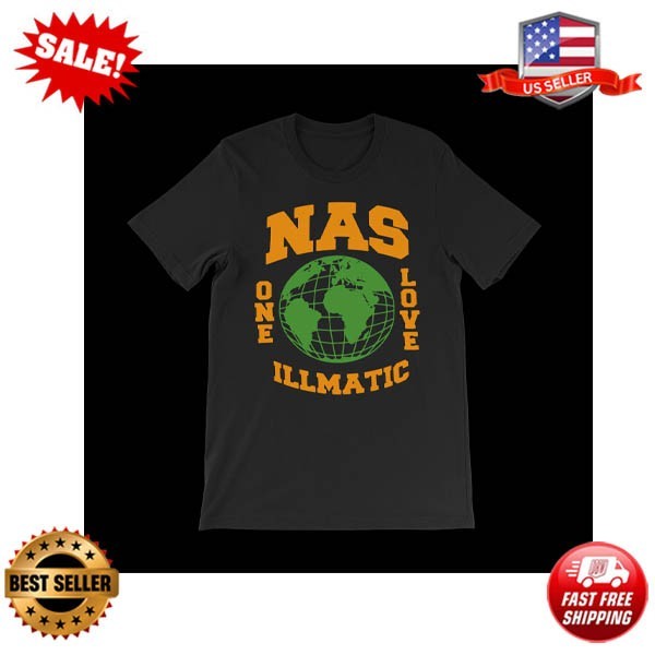 Nas One Love T-Shirt – Illmatic – The World Is Yours – It Was Written
