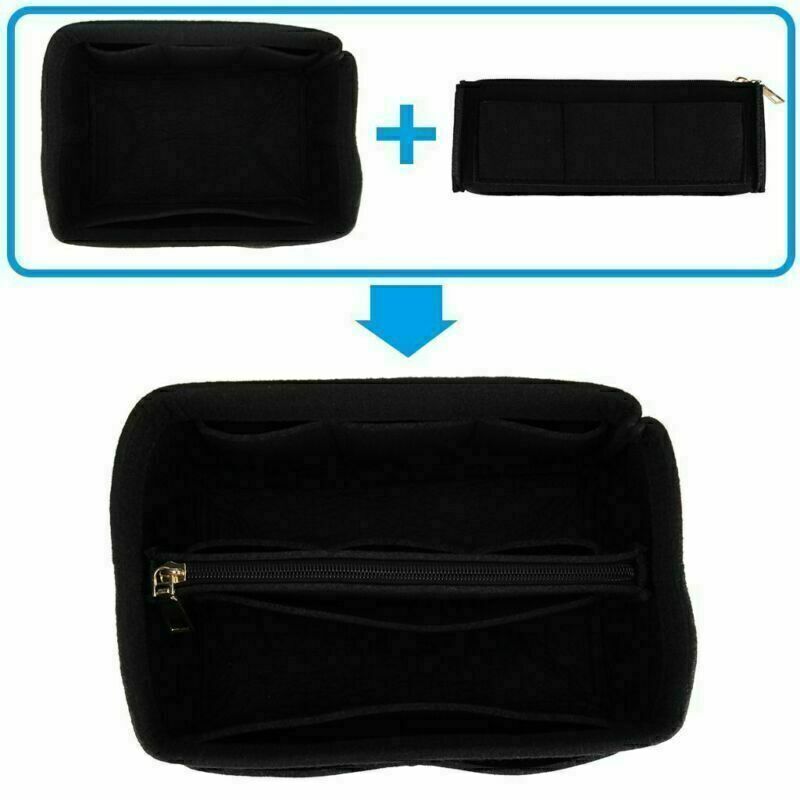 Felt Purse Handbag Organizer Insert Multi pocket Storage Tote Shaper Liner Bag